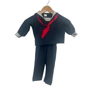 VTG Boys Navy Sailor Suit Set 3T Costume R Gee Originals